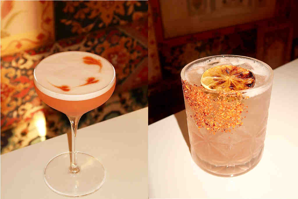 fashionable cocktails at Jashan Indian Brasserie